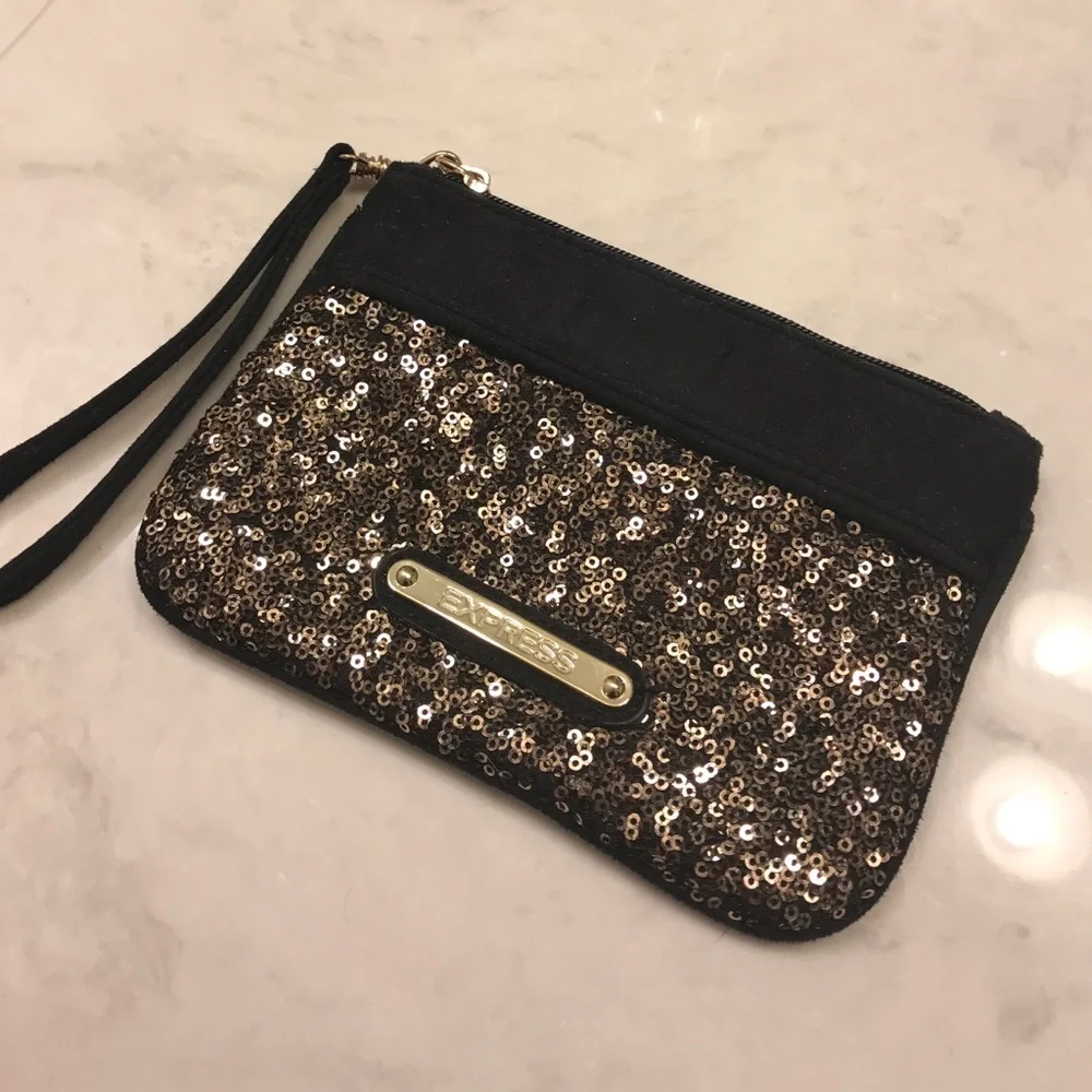 Express sequin‎ wristlet